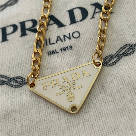 repurposed prada necklace.